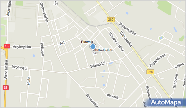 Gniezno, 28 Grudnia, mapa Gniezna