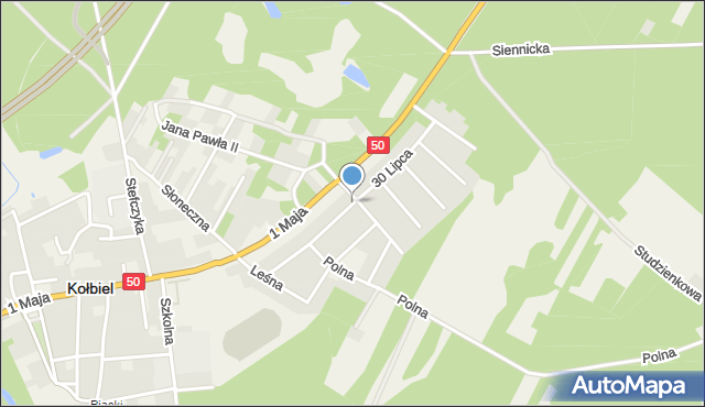 Siwianka, 30 Lipca, mapa Siwianka