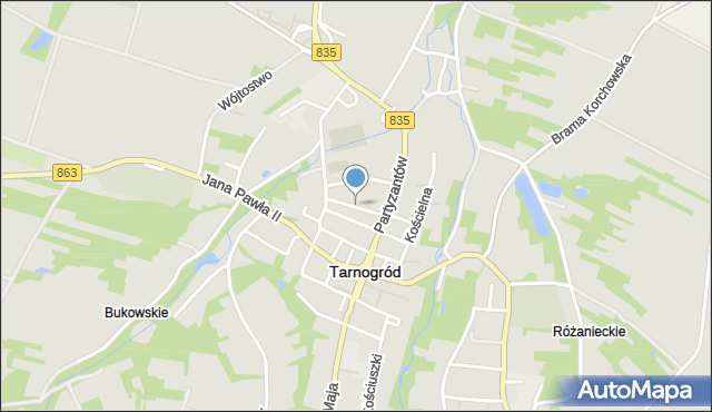 Tarnogród, 30 Czerwca, mapa Tarnogród