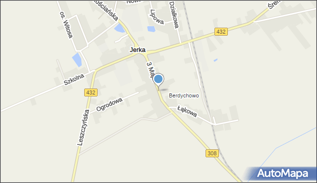 Jerka, 3 Maja, mapa Jerka