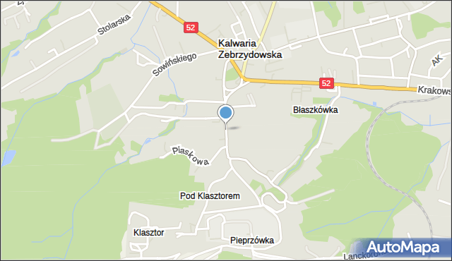 Kalwaria Zebrzydowska, 3 Maja, mapa Kalwaria Zebrzydowska