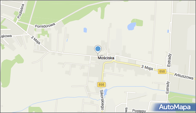 Mościska gmina Izabelin, 3 Maja, mapa Mościska gmina Izabelin