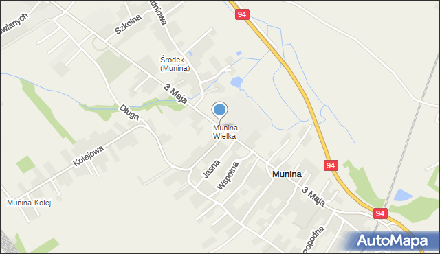 Munina, 3 Maja, mapa Munina