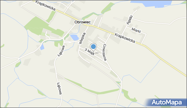 Obrowiec gmina Gogolin, 3 Maja, mapa Obrowiec gmina Gogolin