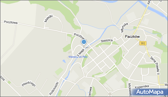 Paczków powiat nyski, 3 Maja, mapa Paczków powiat nyski