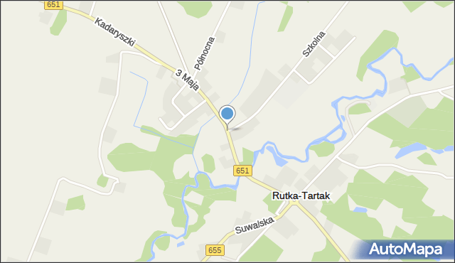 Rutka-Tartak, 3 Maja, mapa Rutka-Tartak