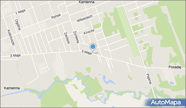 Skarżysko-Kamienna, 3 Maja, mapa Skarżysko-Kamienna