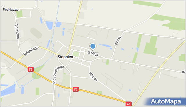 Stopnica, 3 Maja, mapa Stopnica