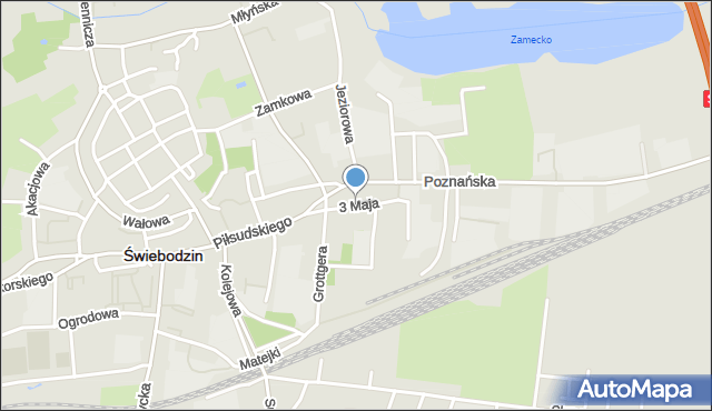 Świebodzin, 3 Maja, mapa Świebodzin