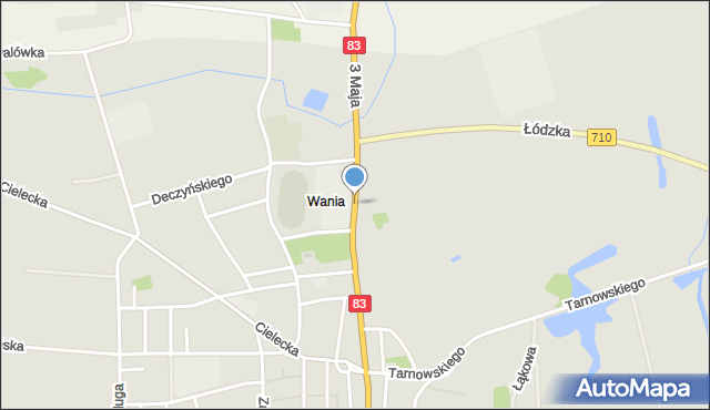 Warta powiat sieradzki, 3 Maja, mapa Warta powiat sieradzki