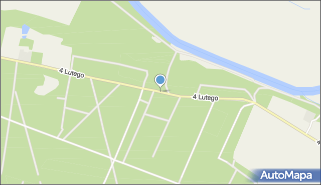 Wrzeszczyna, 4 Lutego, mapa Wrzeszczyna