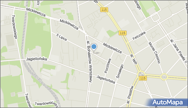 Ustowo, 5 Lipca, mapa Ustowo
