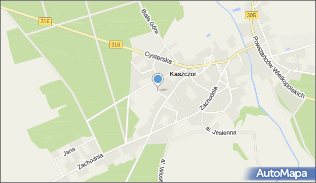 Kaszczor, 7 Lutego, mapa Kaszczor