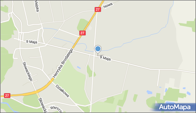 Nowogród Bobrzański, 9 Maja, mapa Nowogród Bobrzański