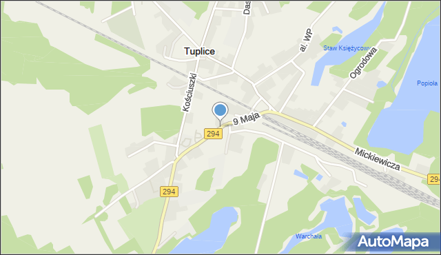 Tuplice, 9 Maja, mapa Tuplice