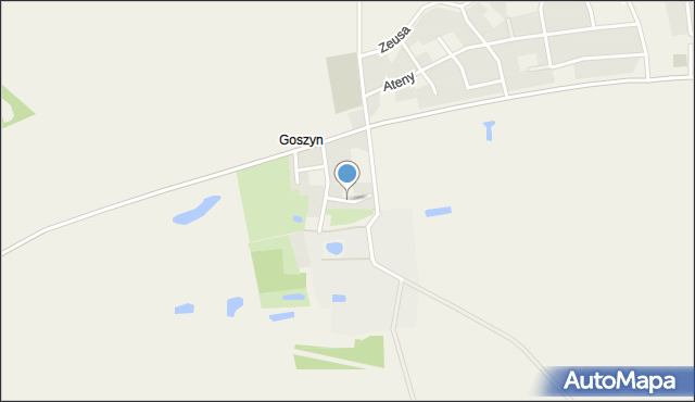 Goszyn gmina Pruszcz Gdański, Abrahama Antoniego, mapa Goszyn gmina Pruszcz Gdański