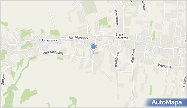 Radziechowy, Abramska, mapa Radziechowy