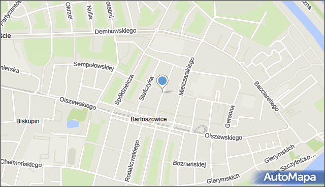 Wrocław, Abramowskiego Edwarda, mapa Wrocławia