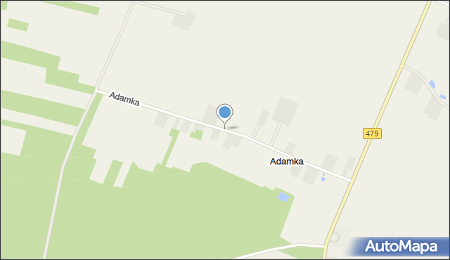 Adamka, Adamka, mapa Adamka