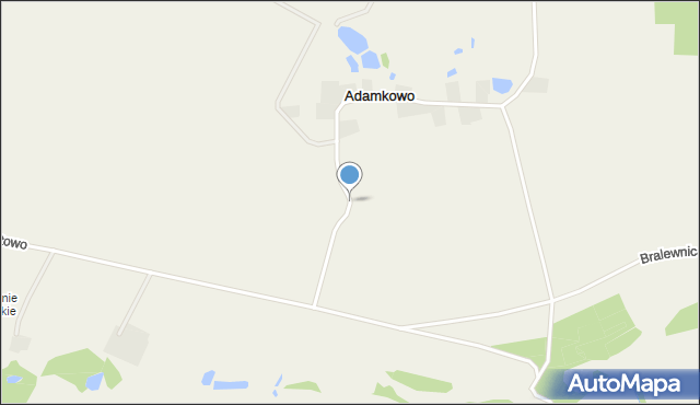 Adamkowo, Adamkowo, mapa Adamkowo
