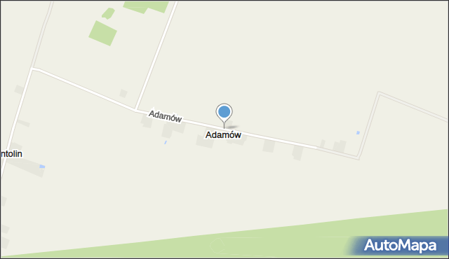 Adamów gmina Budziszewice, Adamów, mapa Adamów gmina Budziszewice