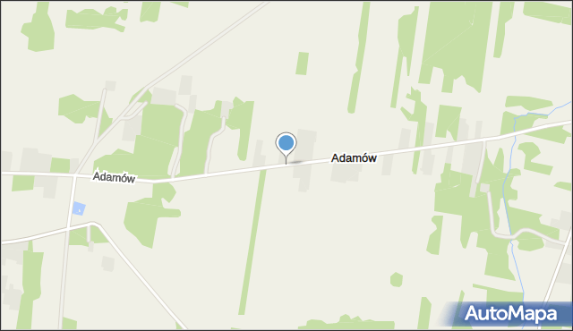 Adamów gmina Dobre, Adamów, mapa Adamów gmina Dobre