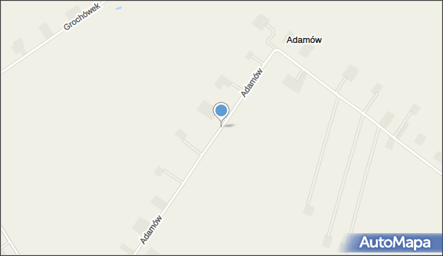 Adamów gmina Kutno, Adamów, mapa Adamów gmina Kutno