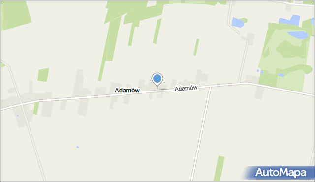 Adamów gmina Nowy Kawęczyn, Adamów, mapa Adamów gmina Nowy Kawęczyn