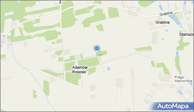 Adamów Rososki, Adamów Rososki, mapa Adamów Rososki