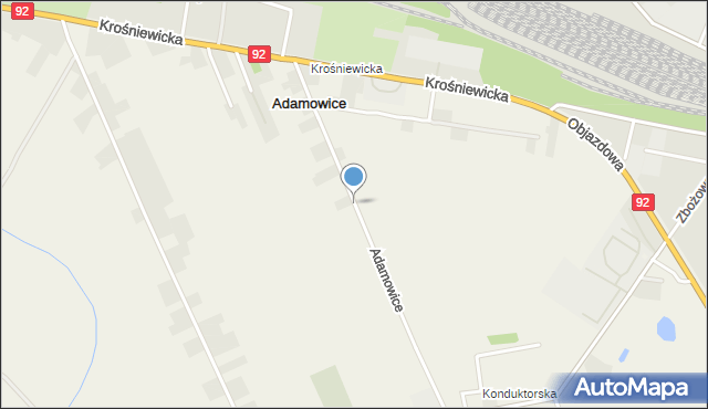 Adamowice gmina Kutno, Adamowice, mapa Adamowice gmina Kutno