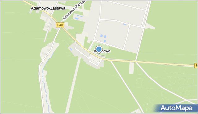 Adamowo gmina Mielnik, Adamowo, mapa Adamowo gmina Mielnik