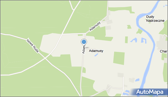 Adamusy, Adamusy, mapa Adamusy