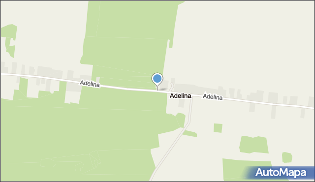 Adelina gmina Chodel, Adelina, mapa Adelina gmina Chodel