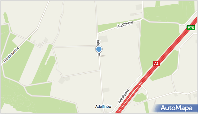 Adolfinów, Adolfinów, mapa Adolfinów