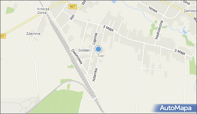 Boronów, Adamka, ks., mapa Boronów