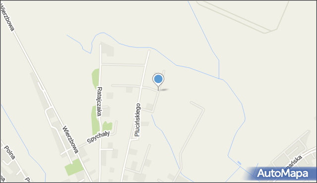 Lusowo, Adamskiego Stanisława, ks. bp., mapa Lusowo