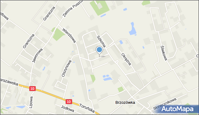 Brzozówka gmina Obrowo, Agrestowa, mapa Brzozówka gmina Obrowo