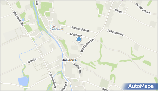 Jasienica powiat bielski, Agrestowa, mapa Jasienica powiat bielski