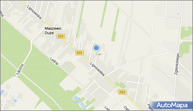 Maszewo Duże, Agrestowa, mapa Maszewo Duże