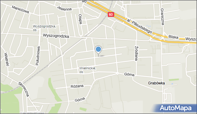 Płock, Agrestowa, mapa Płock