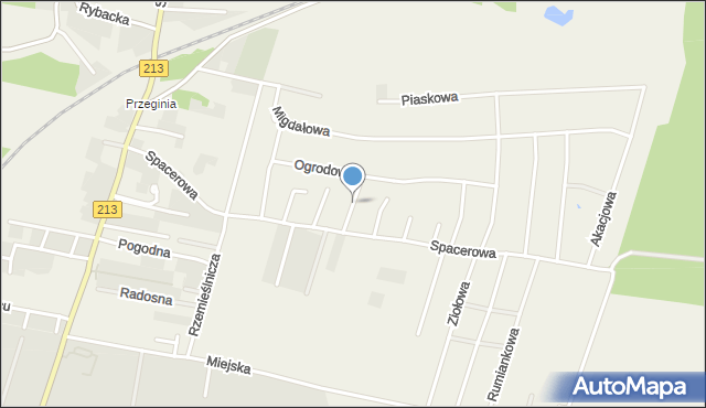 Siemianice gmina Słupsk, Agrestowa, mapa Siemianice gmina Słupsk