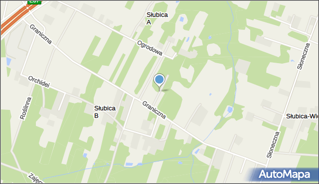 Słubica A, Agatowa, mapa Słubica A