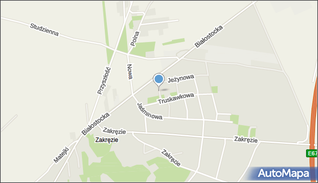 Wyszków, Agrestowa, mapa Wyszków