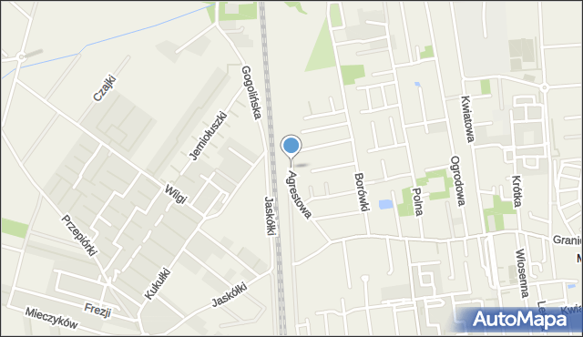 Zgorzała, Agrestowa, mapa Zgorzała