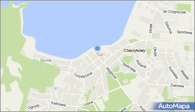 Charzykowy, Akacjowa, mapa Charzykowy