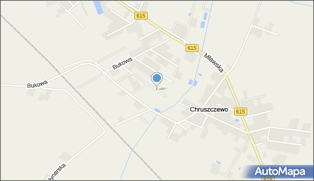 Chruszczewo, Akacjowa, mapa Chruszczewo