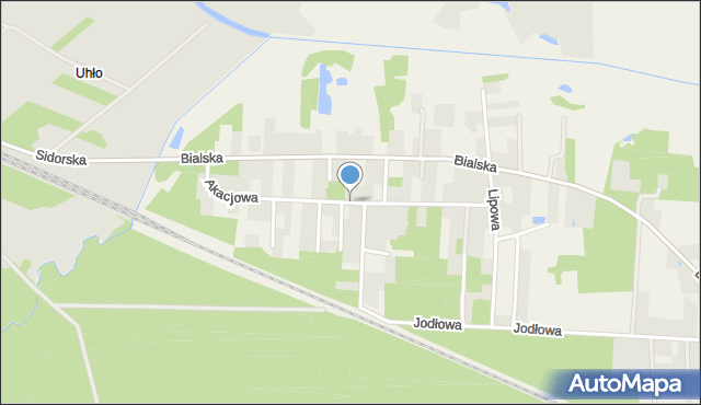 Czosnówka, Akacjowa, mapa Czosnówka