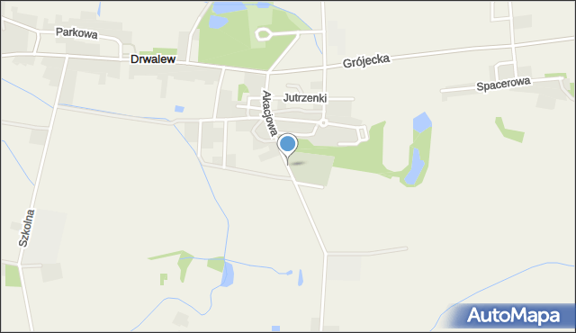 Drwalew gmina Chynów, Akacjowa, mapa Drwalew gmina Chynów