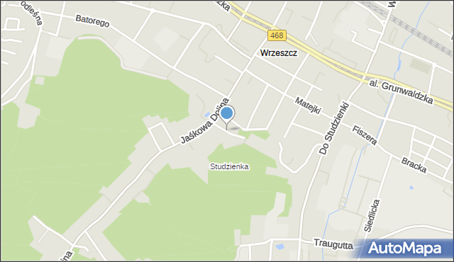 Gdańsk, Akacjowa, mapa Gdańska