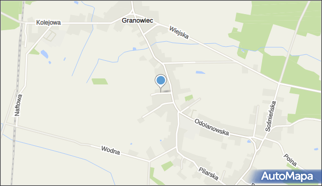 Granowiec, Akacjowa, mapa Granowiec